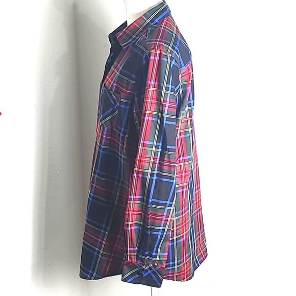 Orvis Carefree Tartan Plaid Buttondown Oxford Shirt, Size 12 - Picture 5 of 10